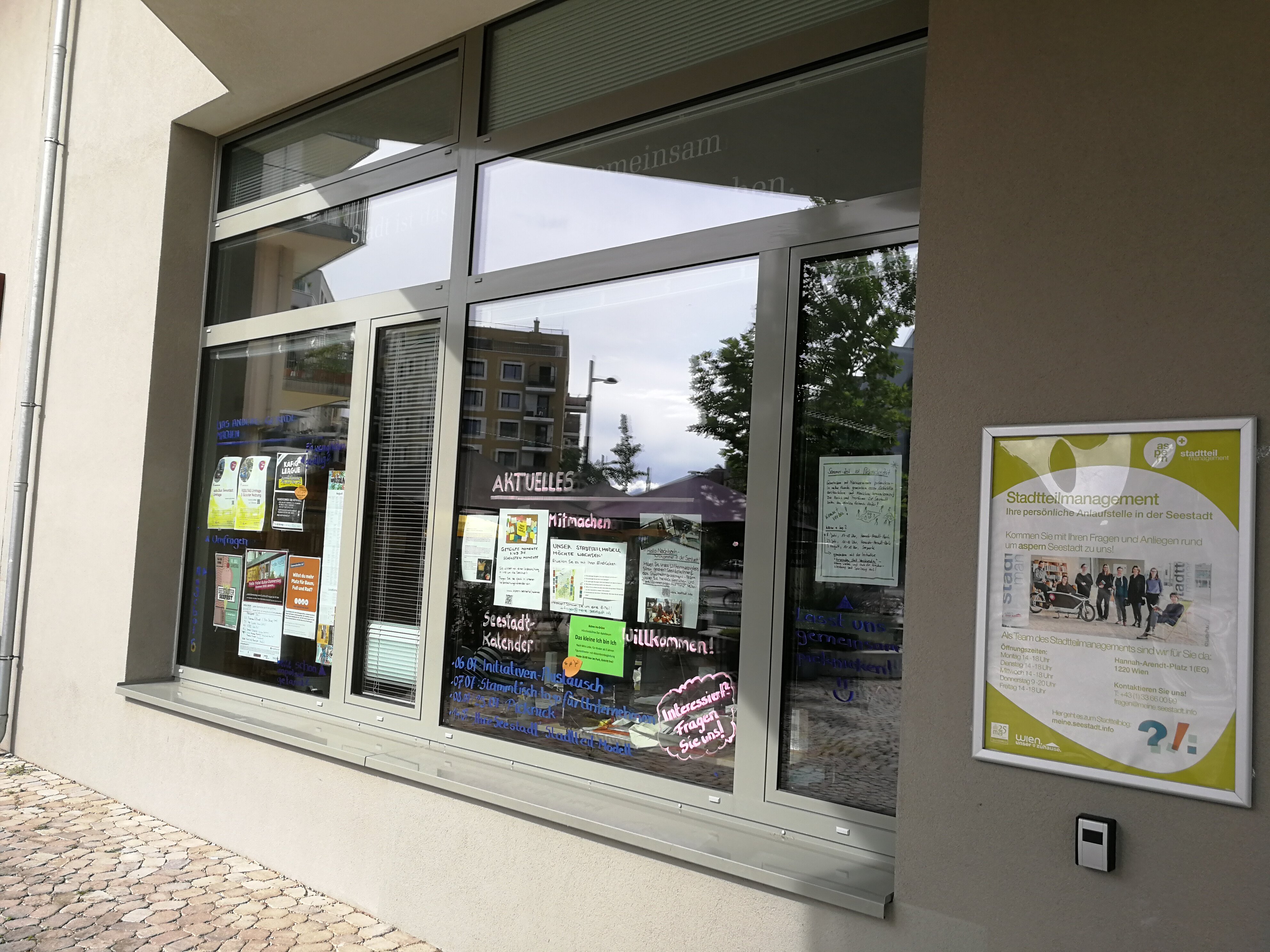 Schon einen Blick auf unser Stadtteilfenster geworfen?