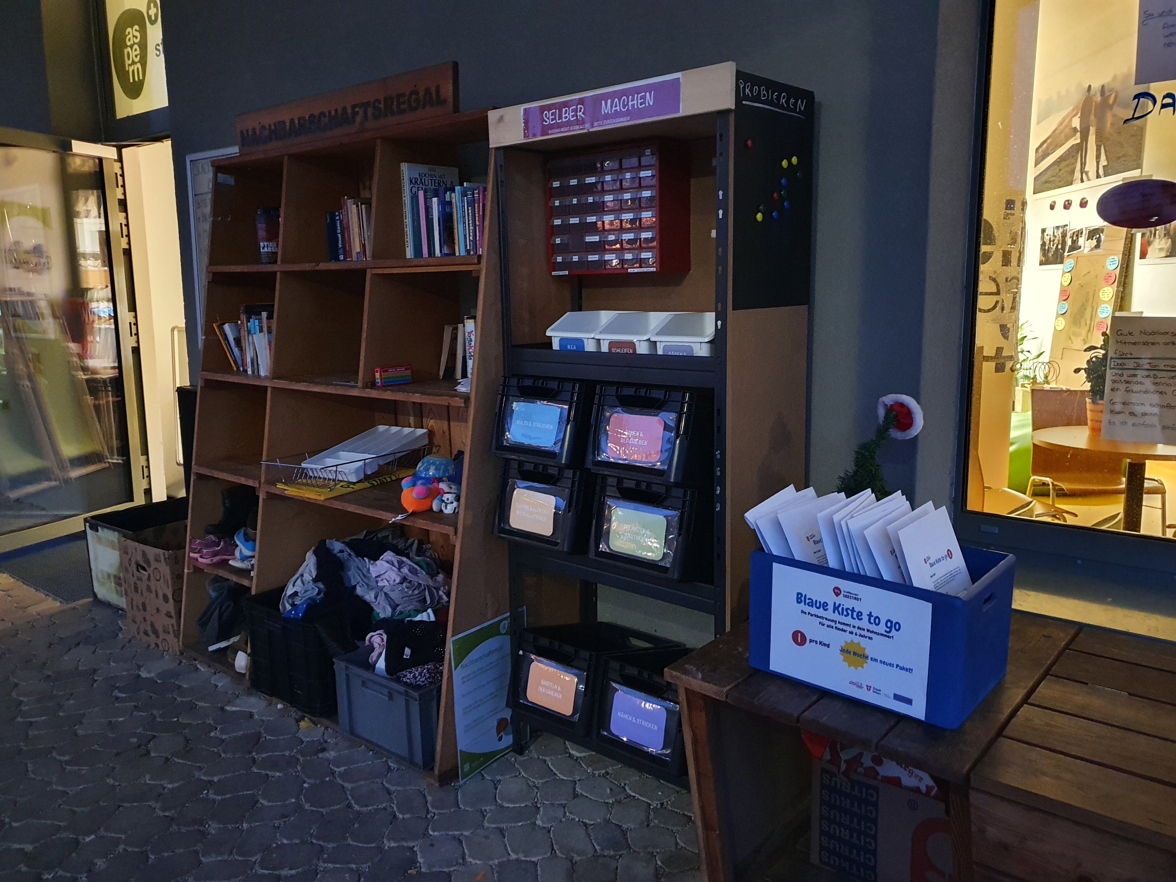 Kinder in der Seestadt: Blaue Kiste to go