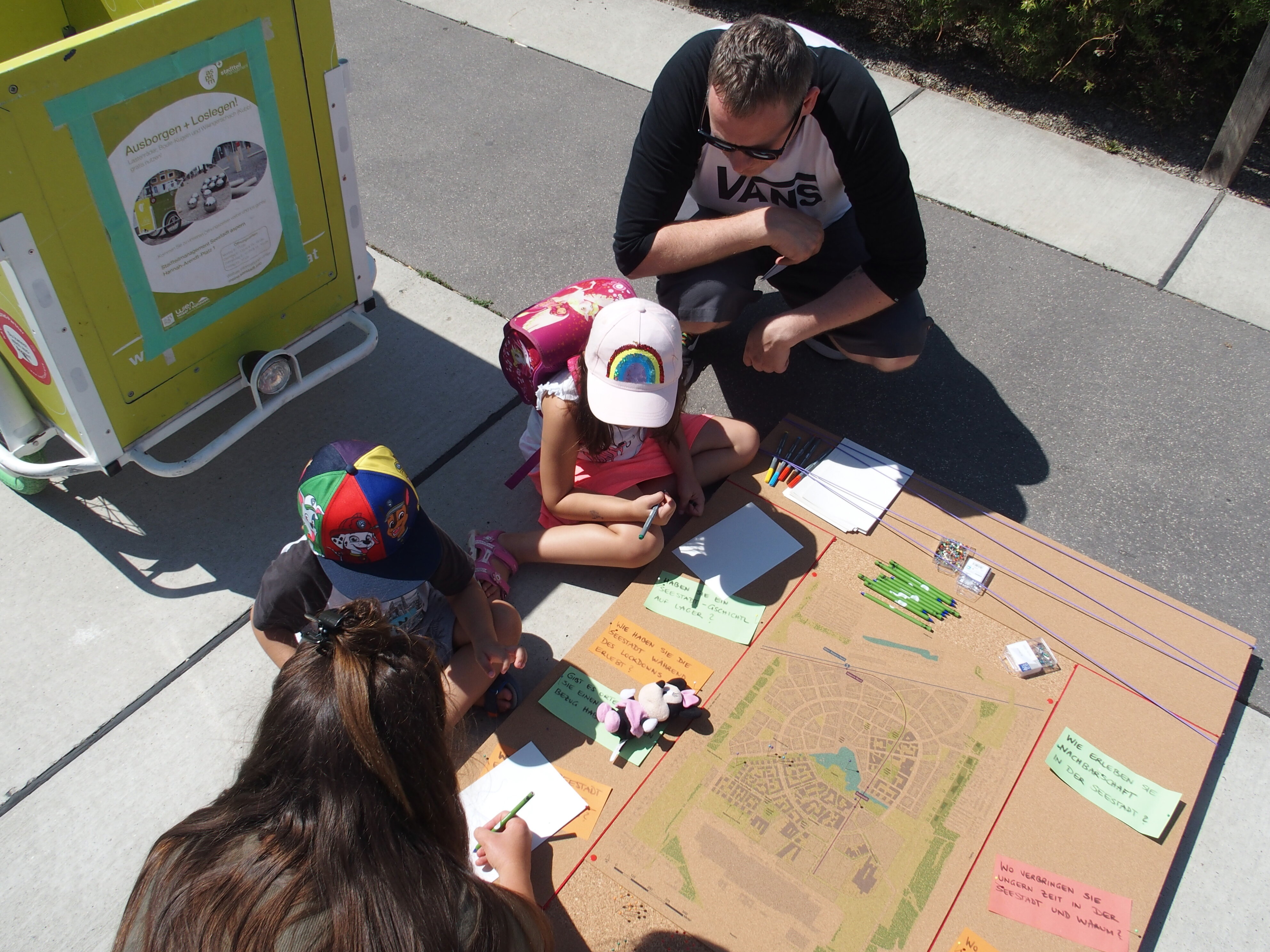 Unterwegs mit dem mobilen Stadtteilmodell 