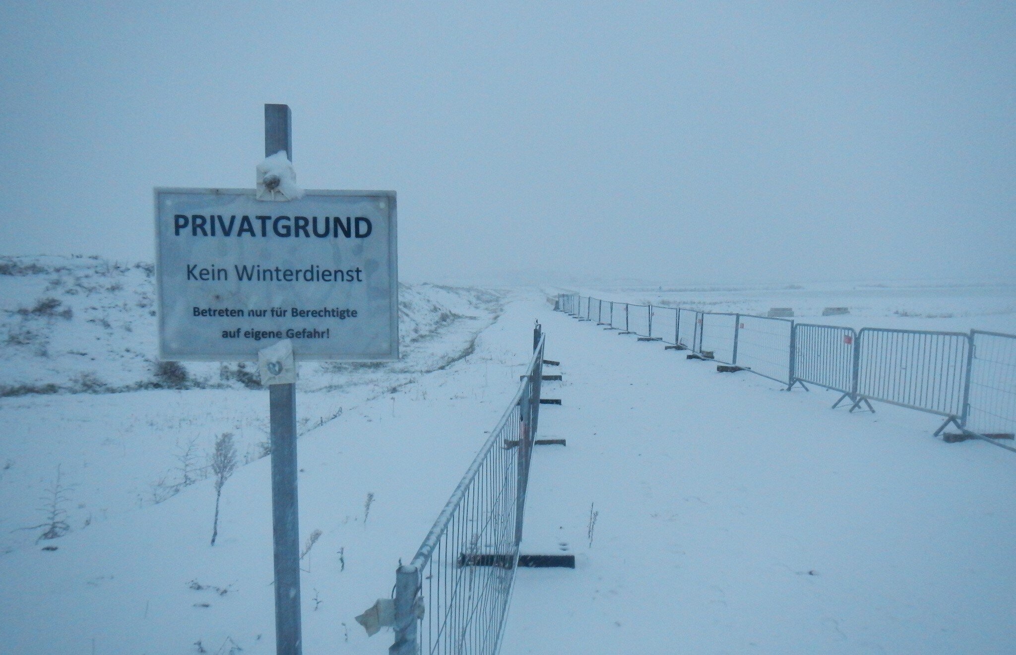 Kein Winterdienst im Norden !