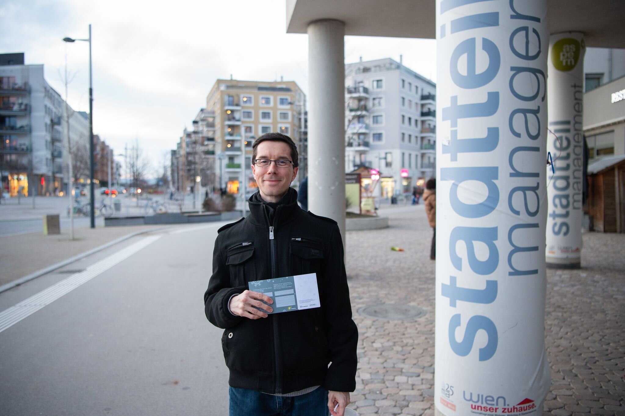Die ersten GewinnerInnen konnten bereits ihre Seestadt-Einkaufsgutscheine entgegennehmen.