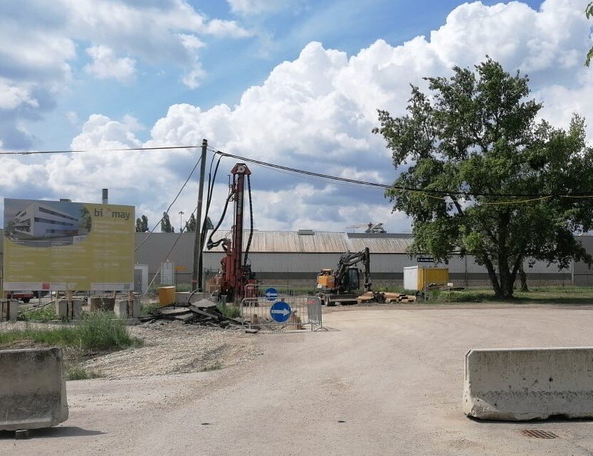 Ausschnitt südliches Ende Ada-Lovelace-Straße auf Höhe Firma BIOMAY