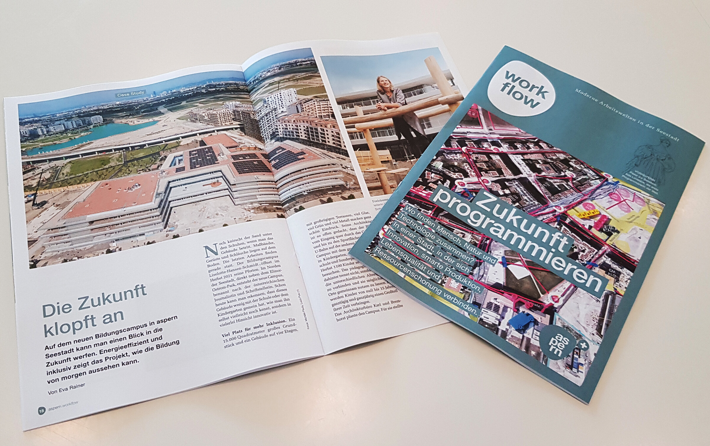 Jetzt lesen: das Business-Magazin worfklow über die Smartness made in aspern