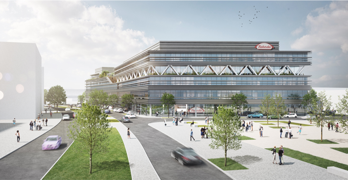 Visualisierung eines modernen Gebäudes