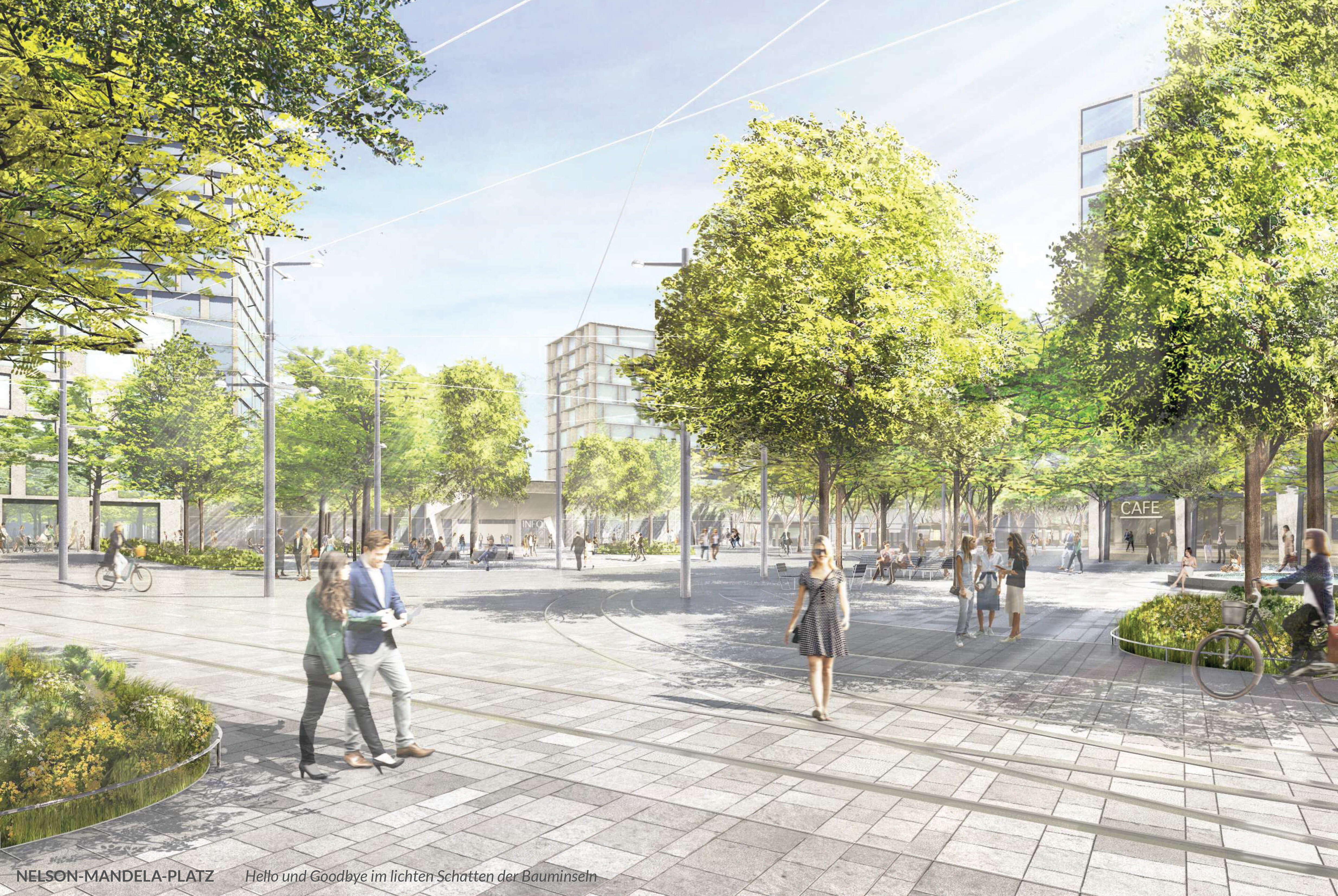 Rendering des Nelson-Mandela-Platzes