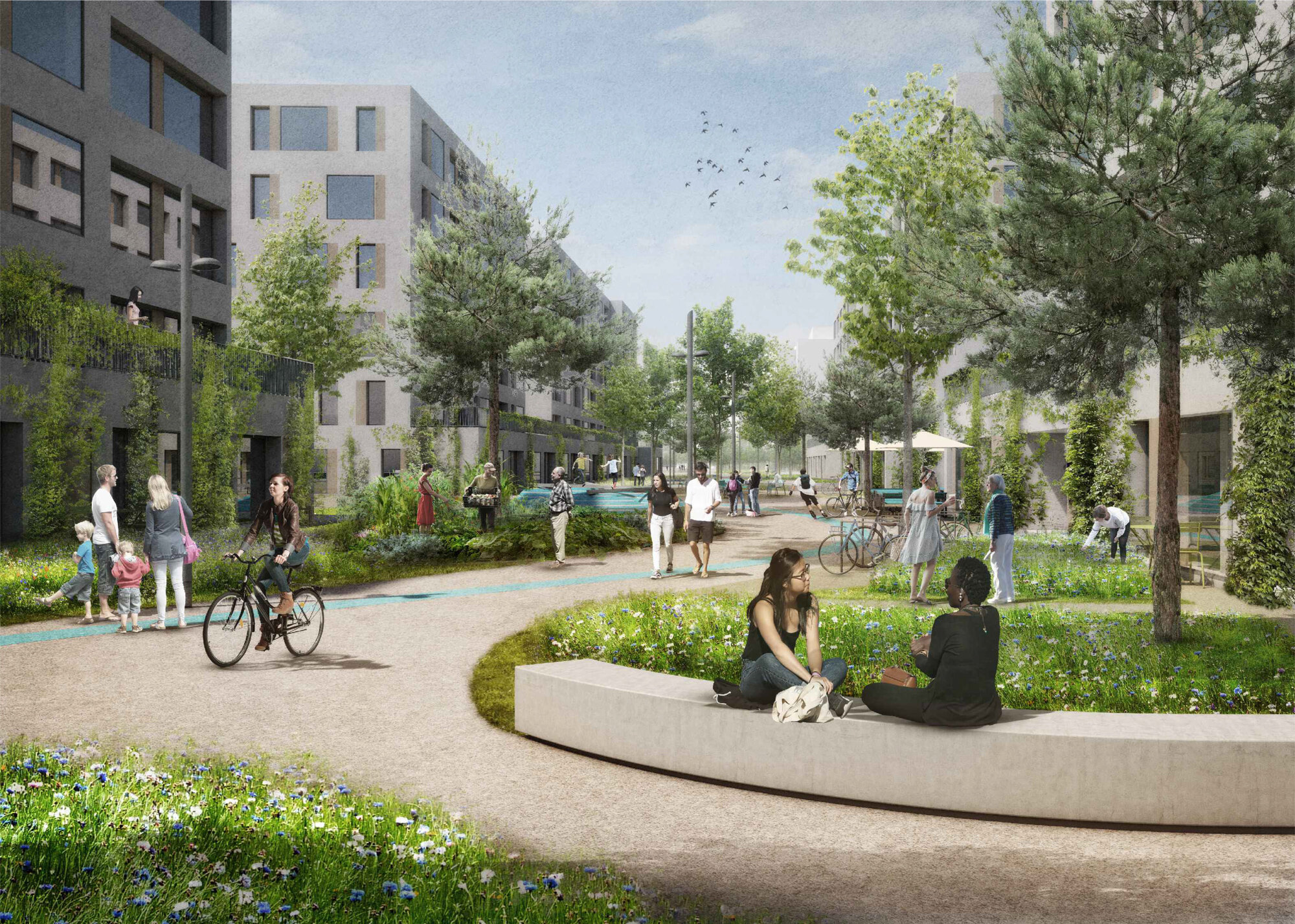 "La Linea" – Spielstraße für alle, Siegerentwurf des Landschaftsarchitekturbüros Hager Partner AG