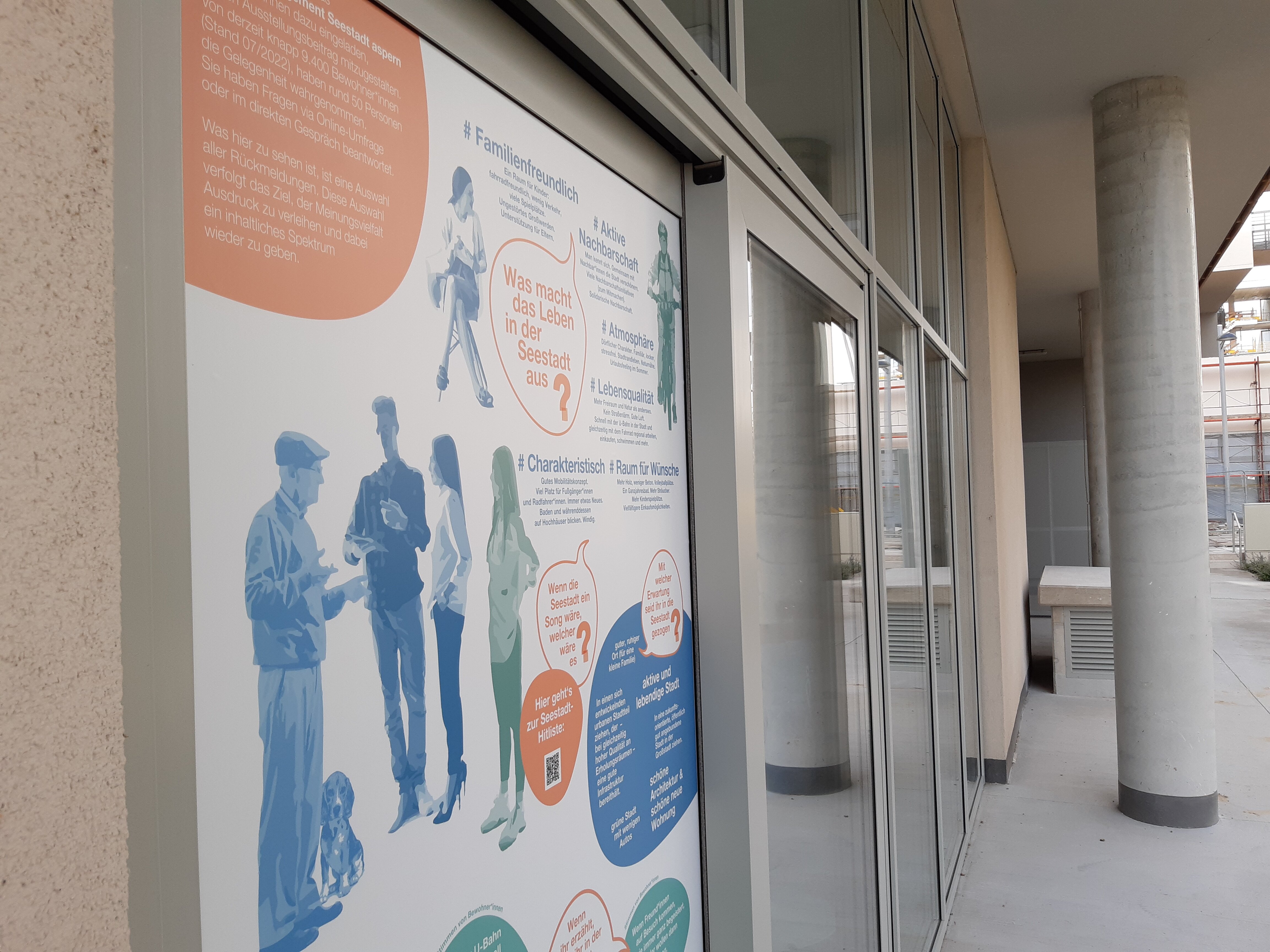 Ausstellungsplakat an der Außenseite des IBA_Infopoints.