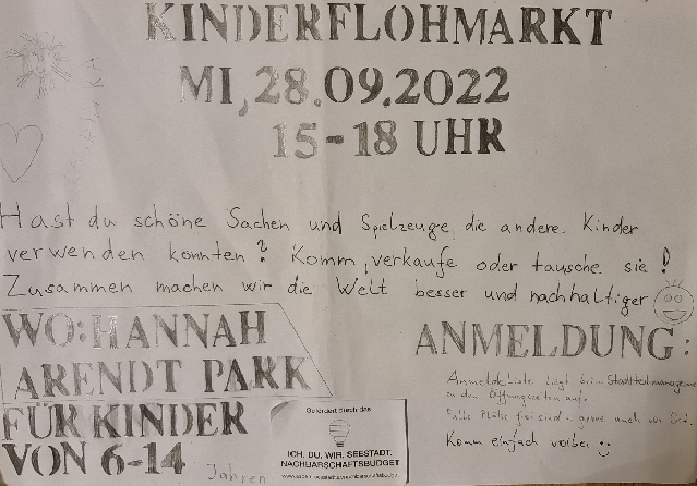 Ein Plakat mit den Infos zu der Veranstaltung