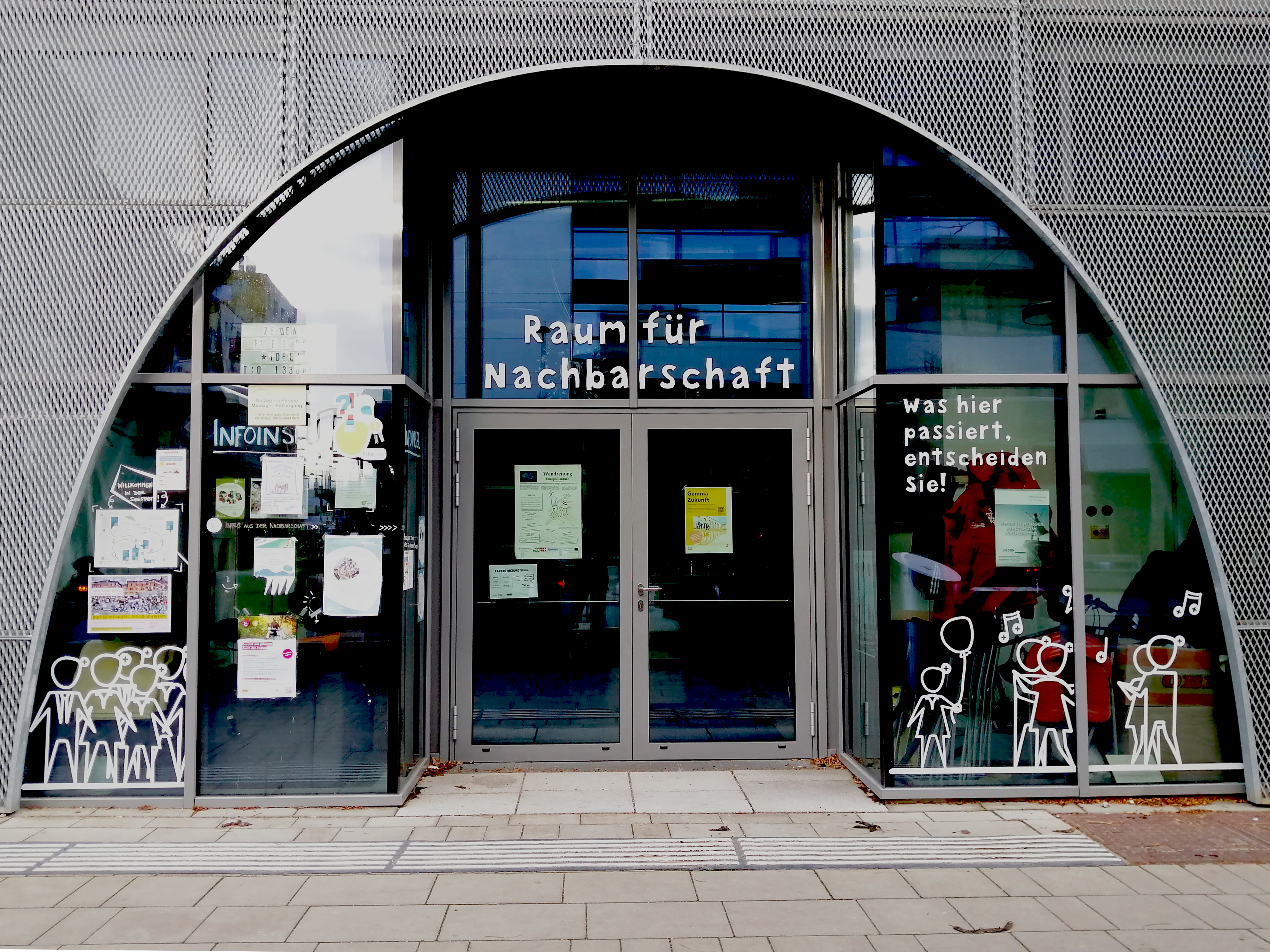 Der Raum für Nachbarschaft in der Seestadt