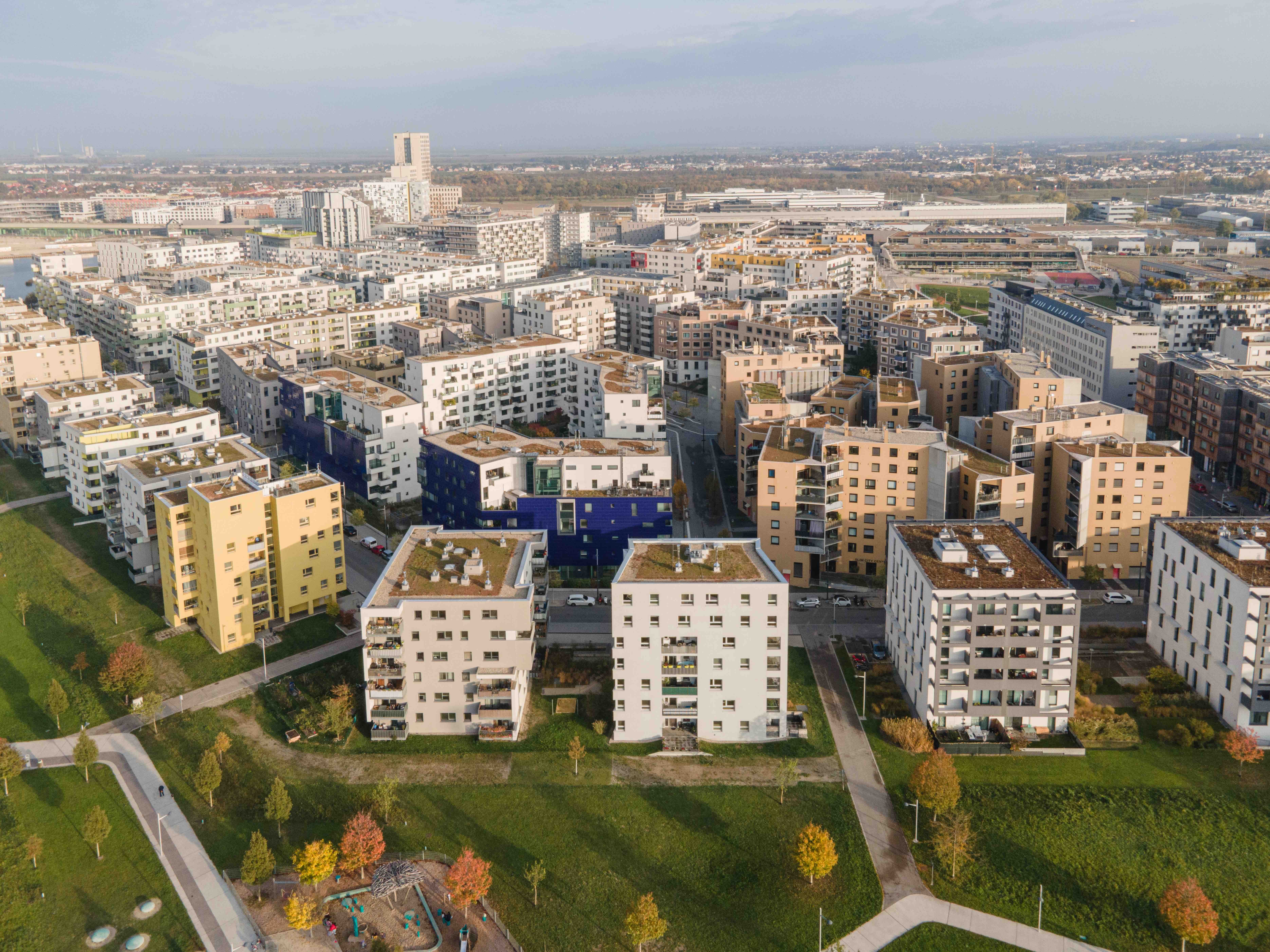 Die Seestadt von oben