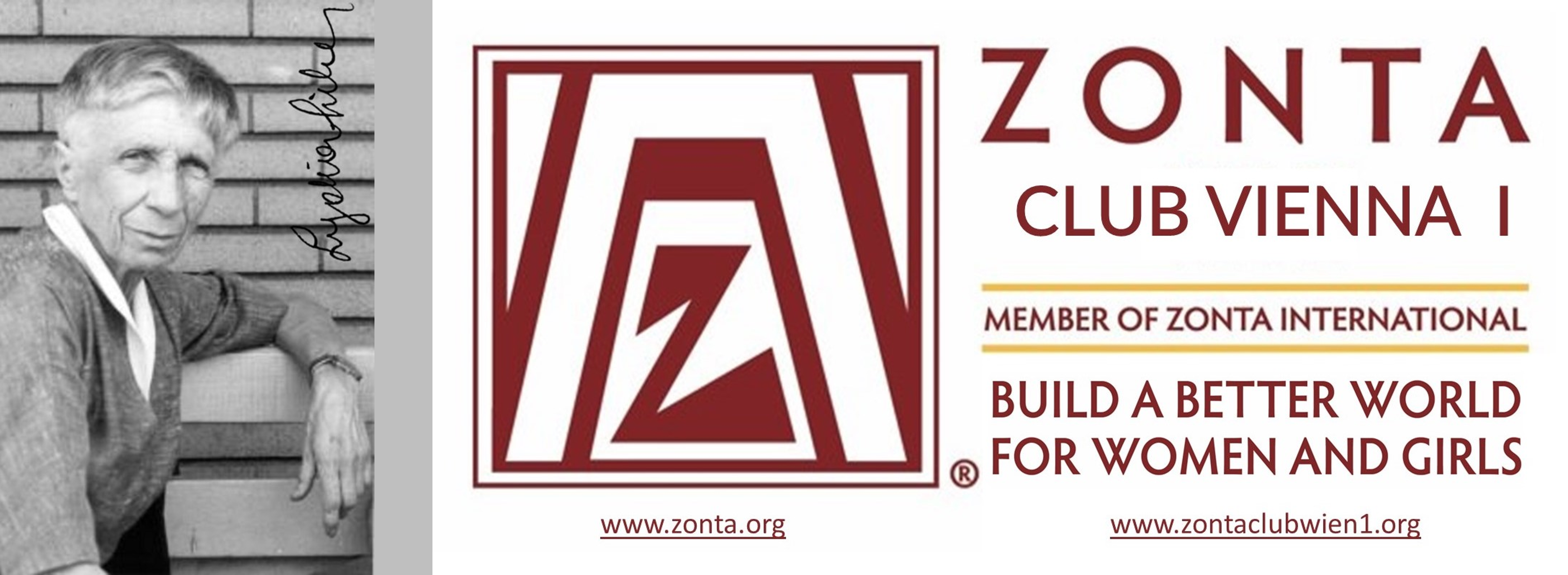 Einladung zur Einweihung der Gedenktafel. Ein Portrait von Lydia Sicher