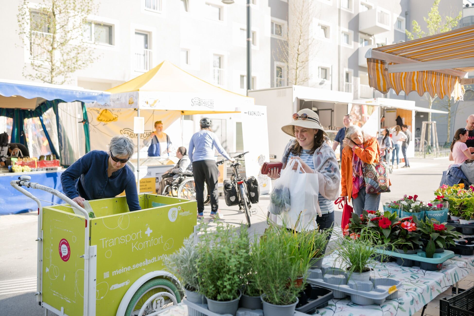 Das Lastenrad am Markt