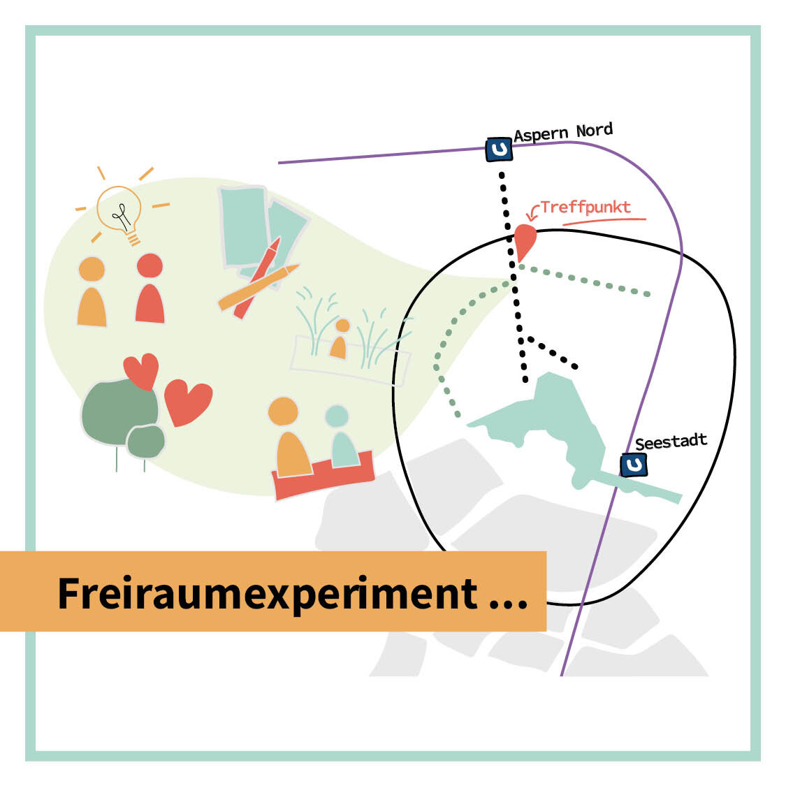 eine Skizze der Seestadt