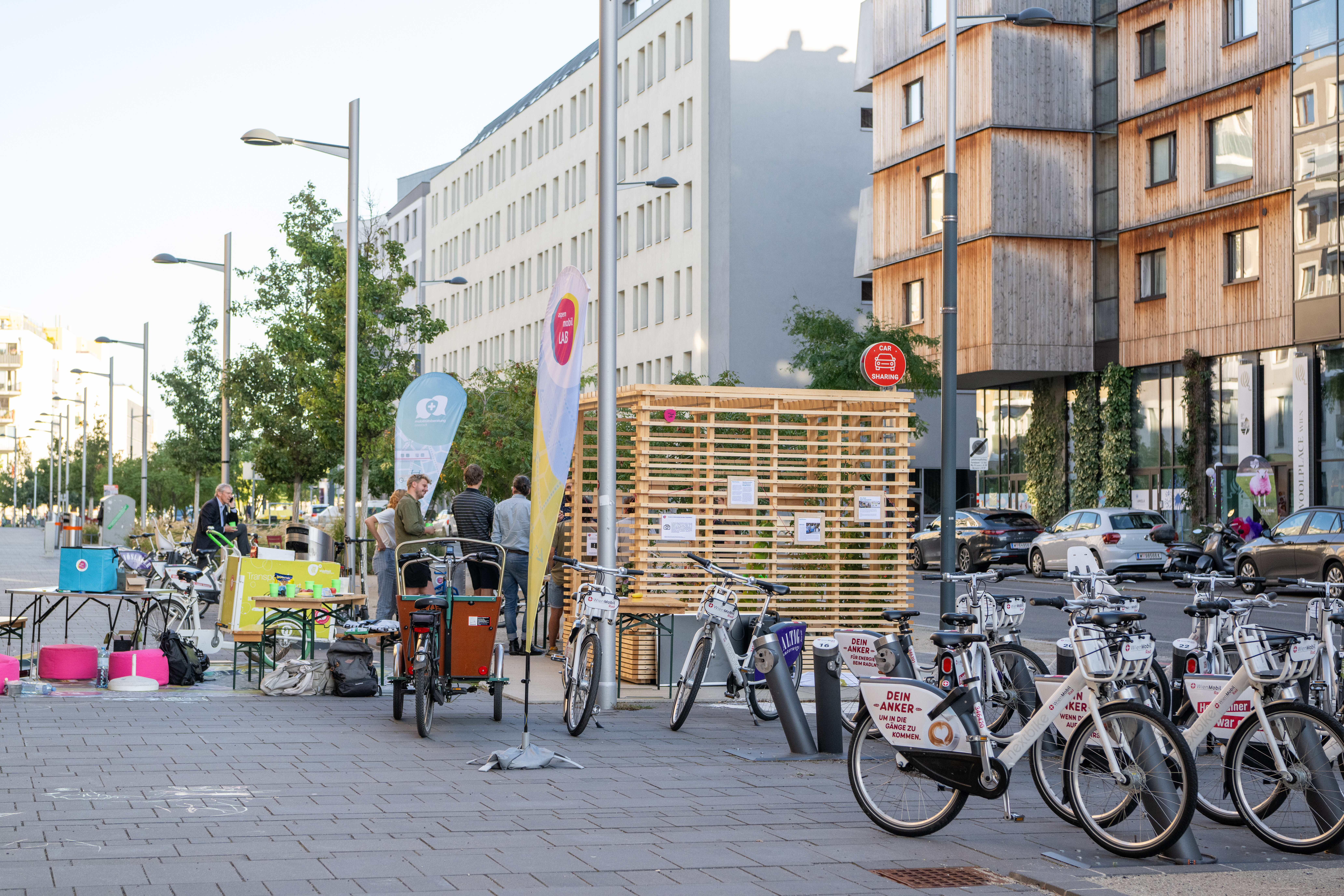den Mobilitätskubus in der Seestadt