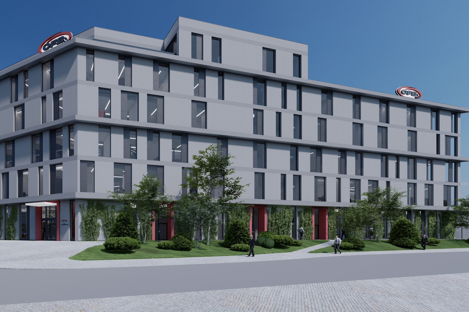 Visualisierung ÖFB Campus in der Seestadt