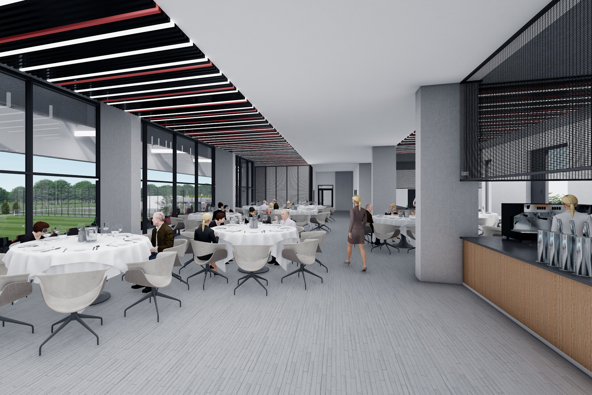 Visualisierung ÖFB Campus in der Seestadt