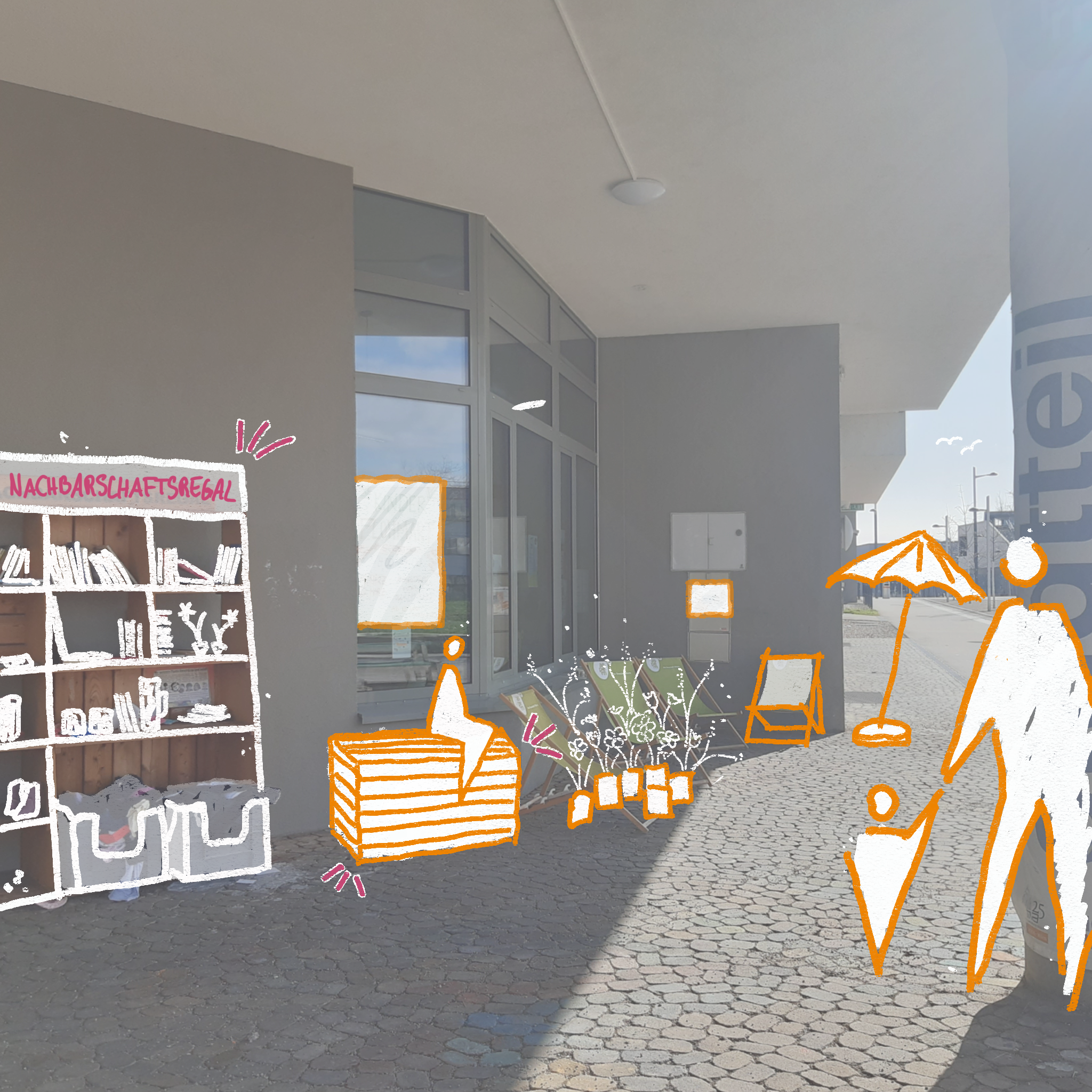 Neuer Schwung am Vorplatz vom Stadtteilmanagement