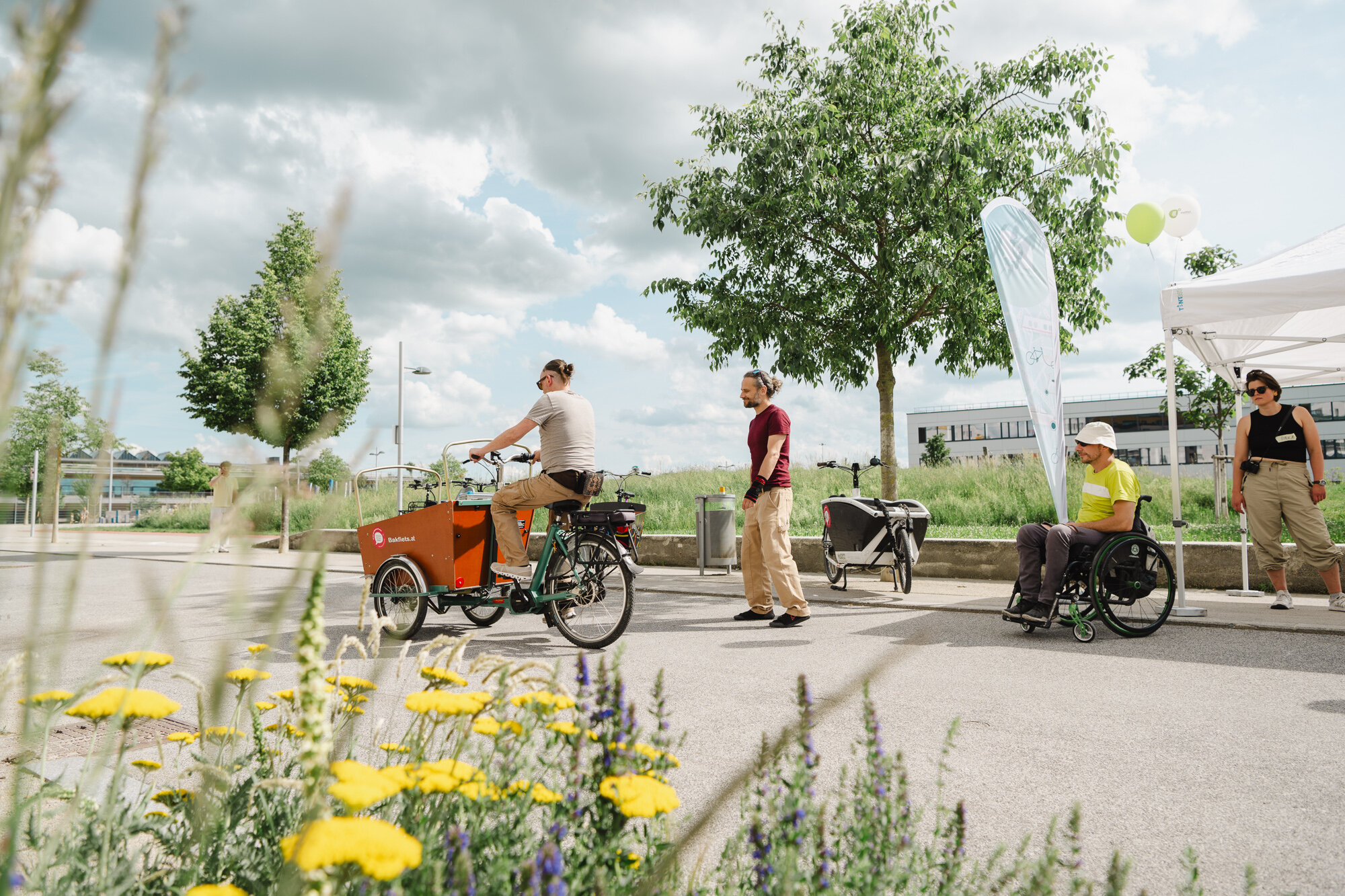Stand für Beratung über Lastenräder