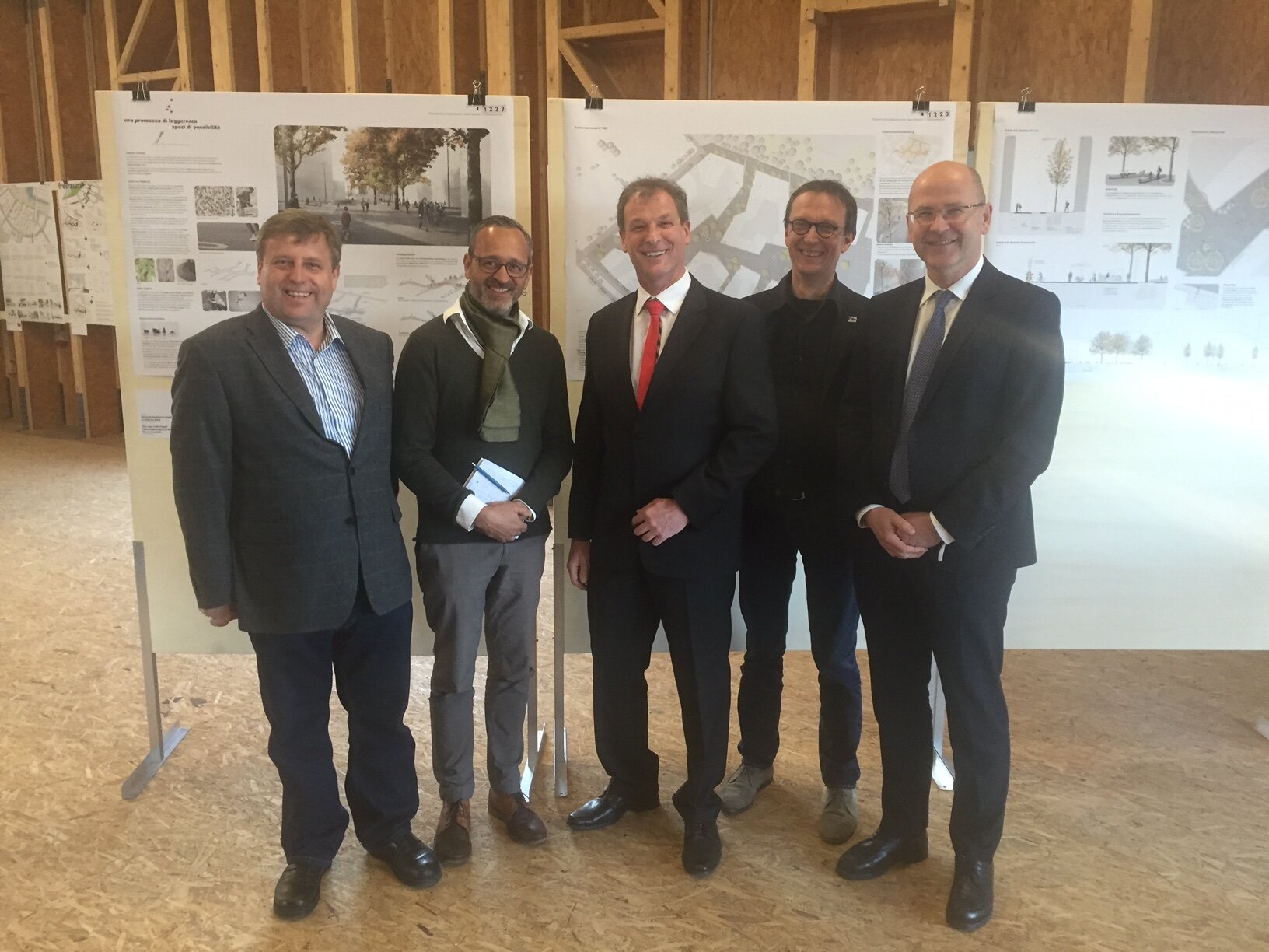 v.l.n.r.: Karl Grimm, Matthias Rotzler, Karl Gasta, Rudi Scheuvens, Heinrich Kugler