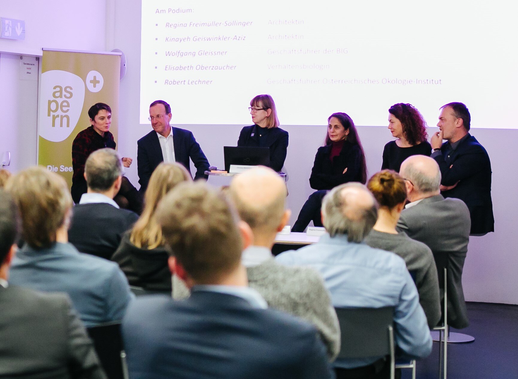 Podiumsdiskussion "Architektur vs Nachhaltigkeit" am 5.12.2019