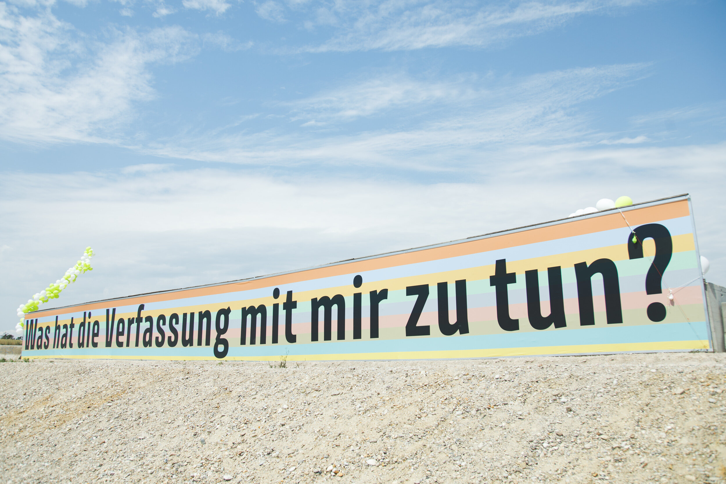 Die Outdoor-Ausstellung an der Seestadtpromenade