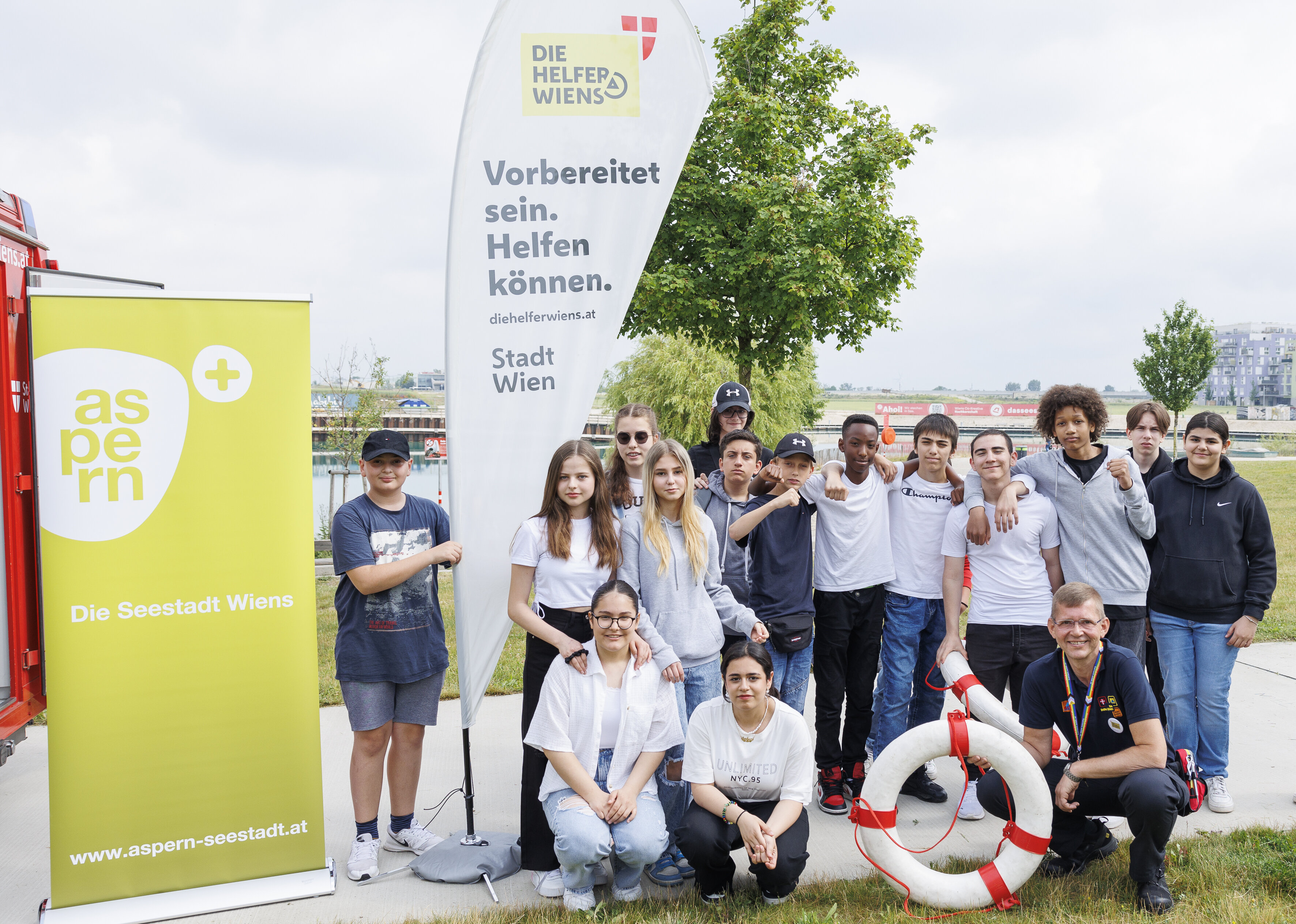 Die Schüler*innen der Mittelschule im Bildungscampus „Liselotte-Hansen-Schmidt“ waren mit Feuereifer dabei!