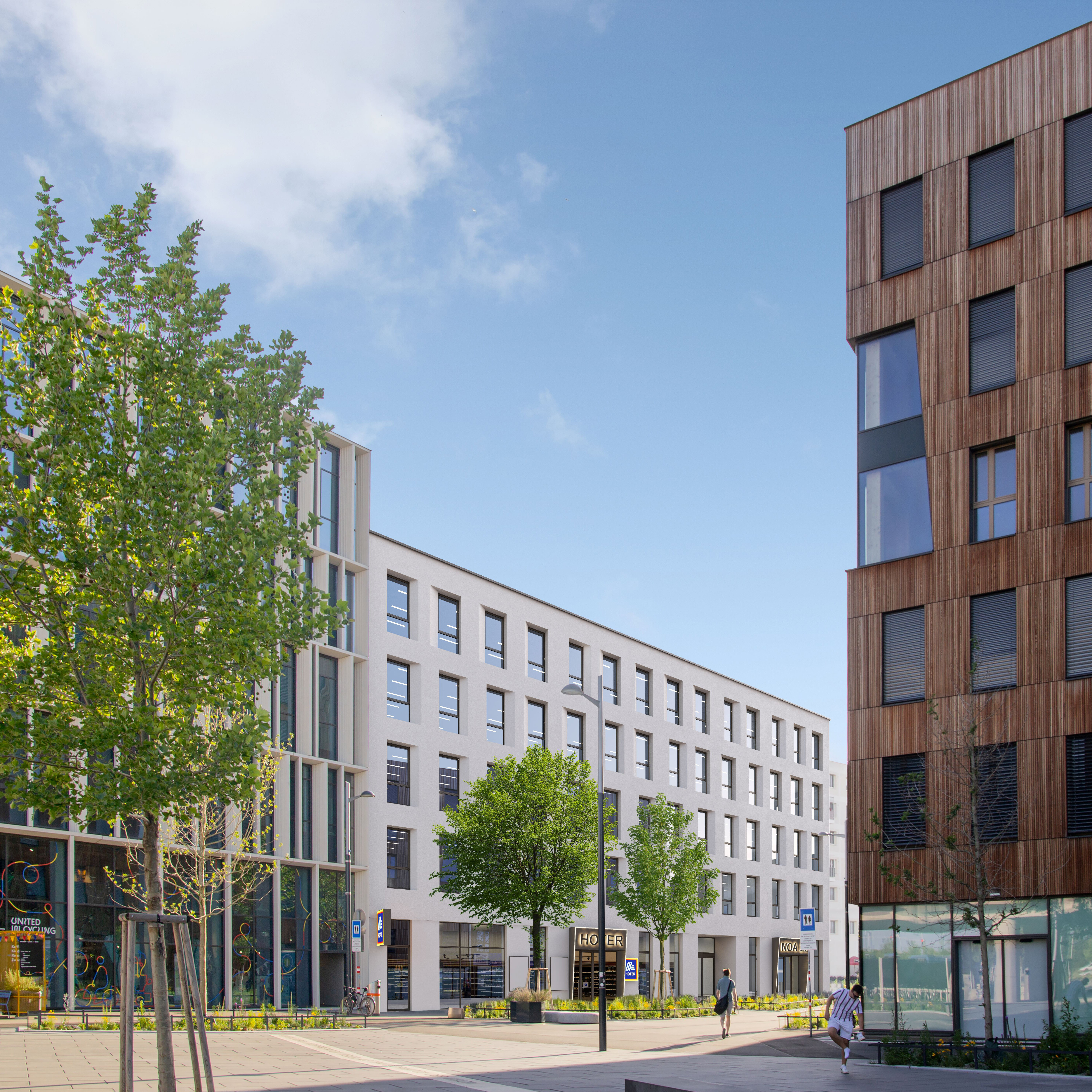 Auf sechs Etagen bietet NOA22 Platz für Primärversorgungseinheiten, Gruppenpraxen, Tageskliniken, Ambulanzen und gesundheitsnahe Gewerbebetriebe.