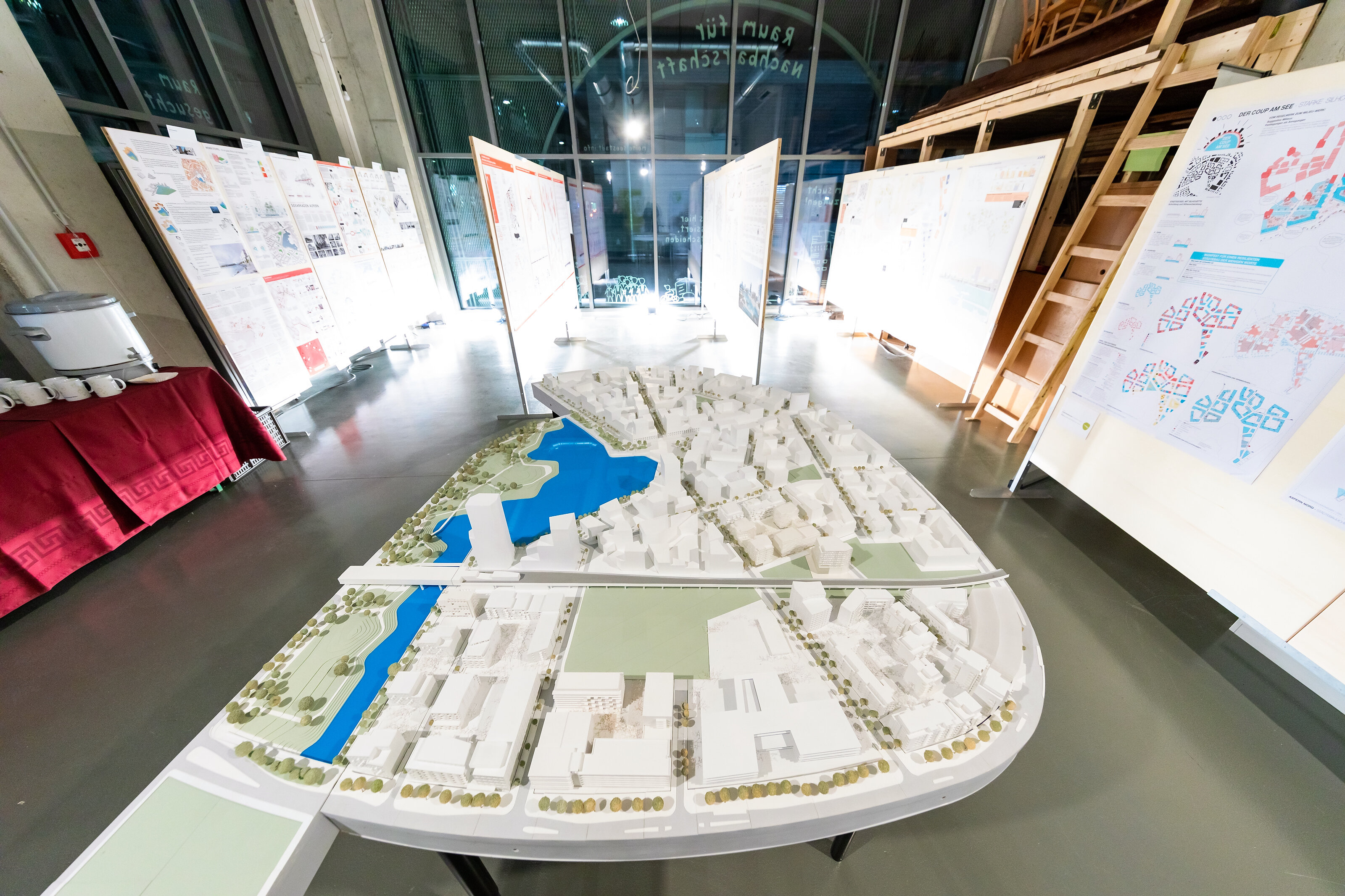 Modell des neuen Quartiers „Seeterrassen“