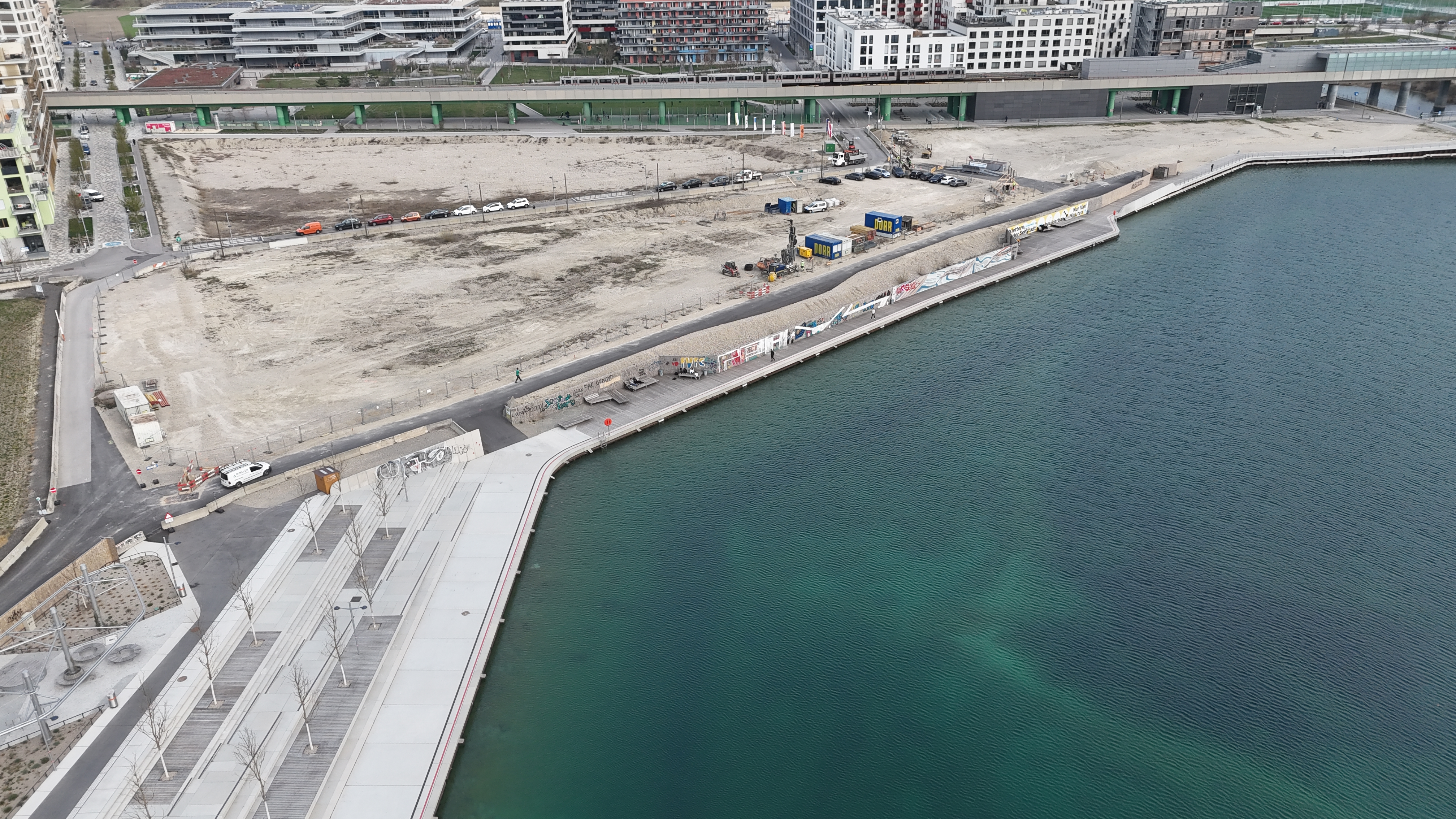 Spundungsarbeiten auf Bauplatz H1
