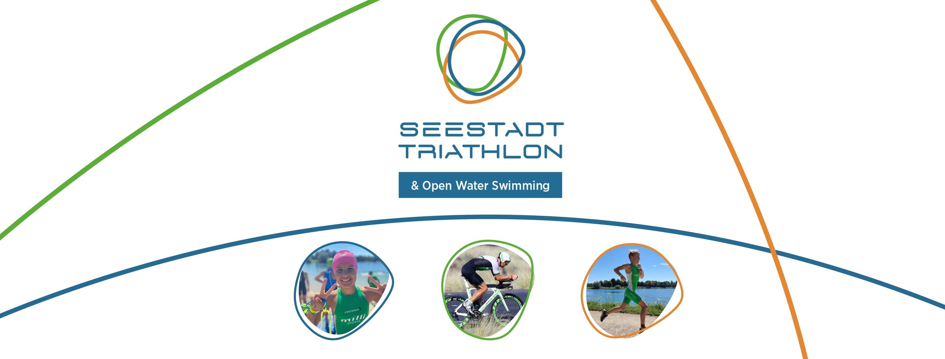 Banner zum Seestadt Triathlon