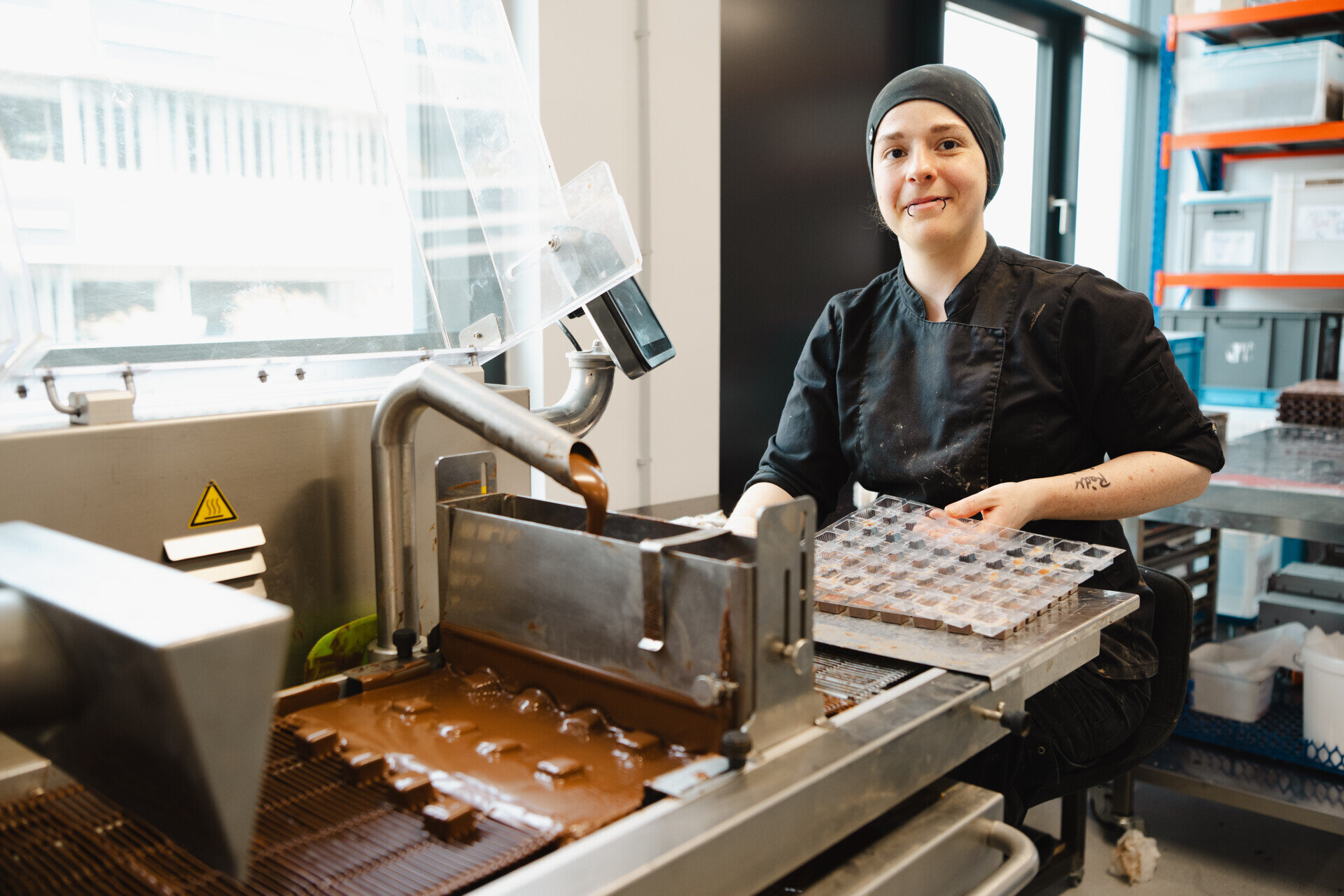 Schokoladenproduktion bei Xocolat Manufaktur