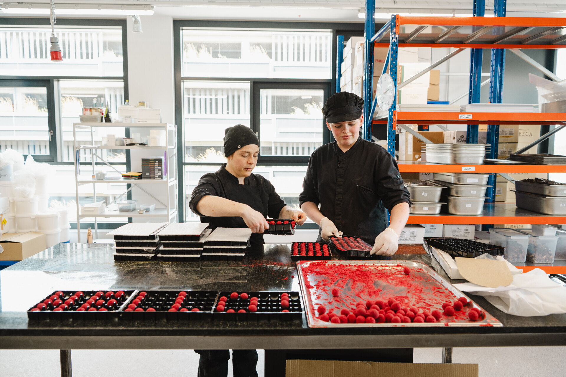 Schokoladenproduktion bei Xocolat Manufaktur