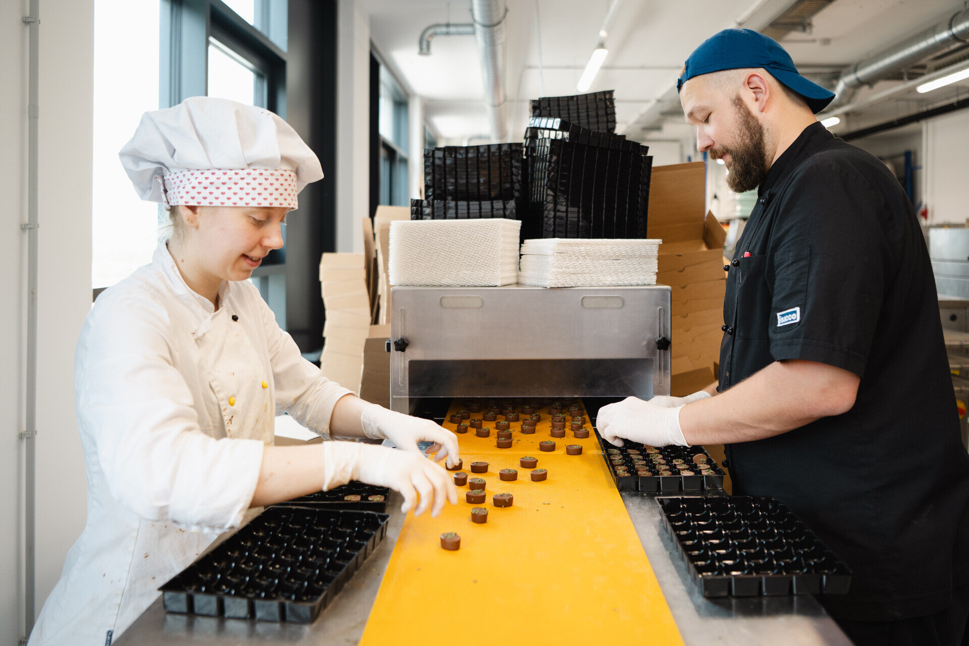 Schokoladenproduktion bei Xocolat Manufaktur