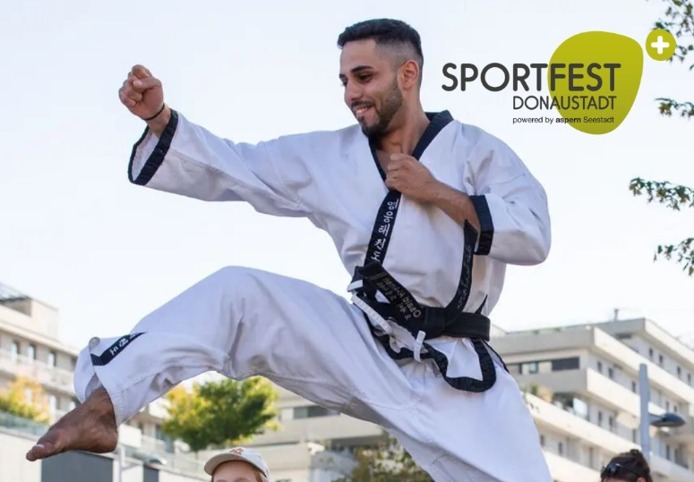 ein Mensch der eine Kampfsportart ausübt