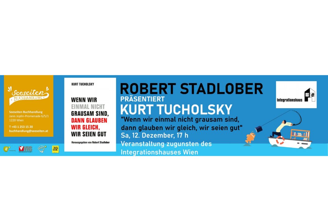 Plakat zur Lesung von Robert Stadlober in den Seeseiten
