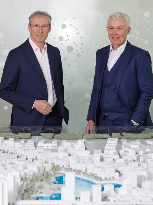 Gerhard Schuster und Robert Grüneis, Management-Team der Wien 3420 aspern Development AG