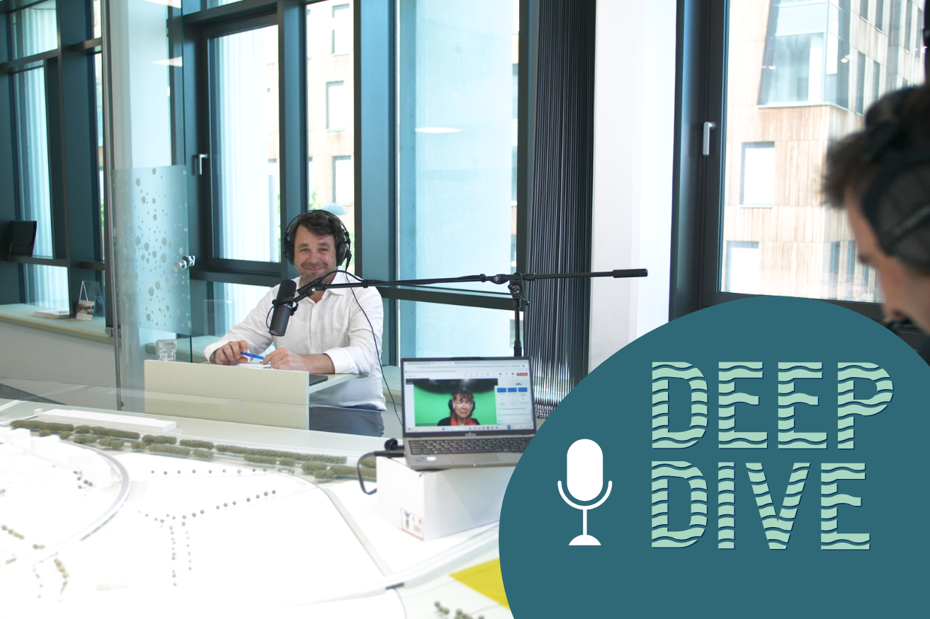 Florian Reinwald und Christa Reicher im Gespräch