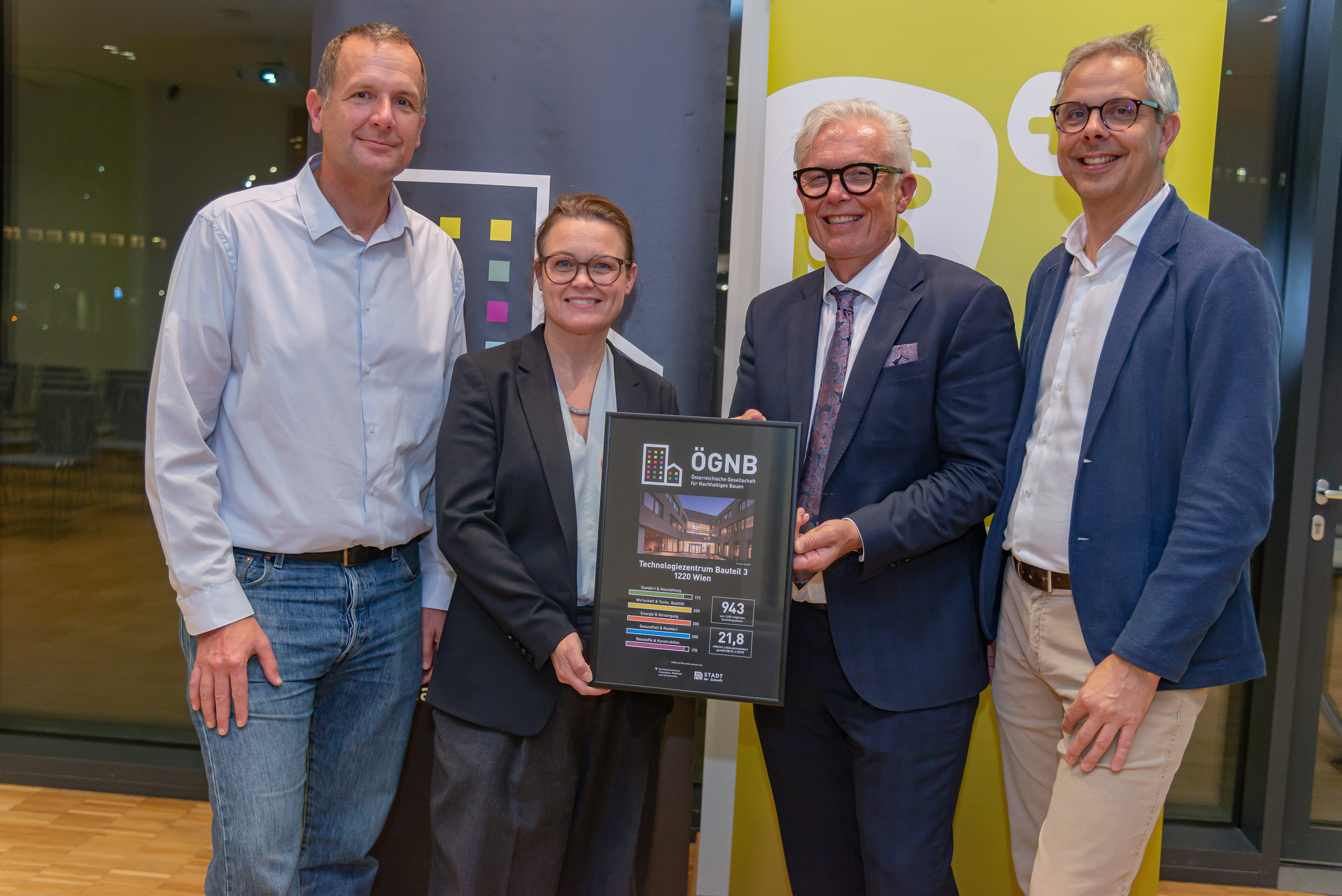 Nachhaltiges Bauen: ÖGNB-Dialog und Auszeichnungen in der Seestadt